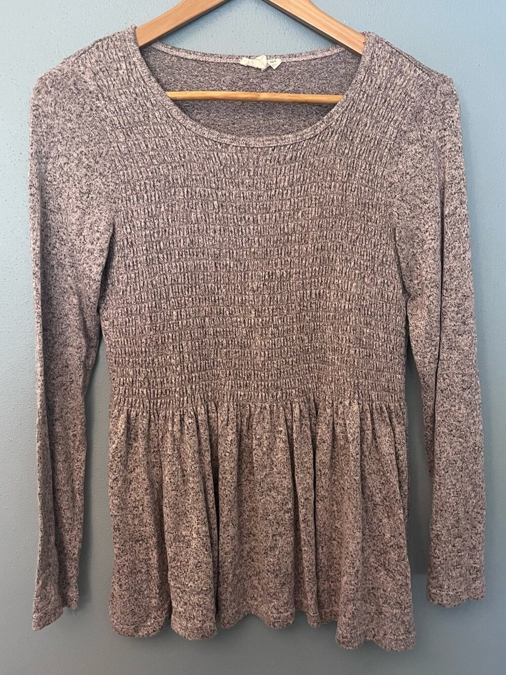 Jane & Delancey Smocked Peplum Top